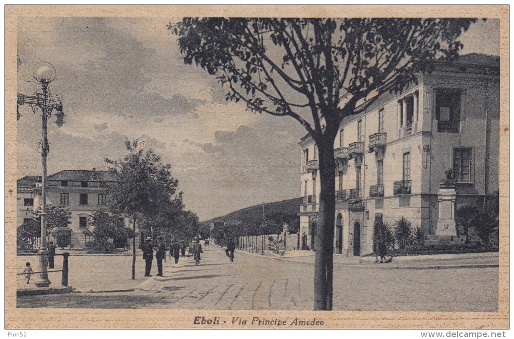 10338-EBOLI(SALERNO)-VIA PRINCIPE AMEDEO-1943-ANIMATA-FP - Salerno