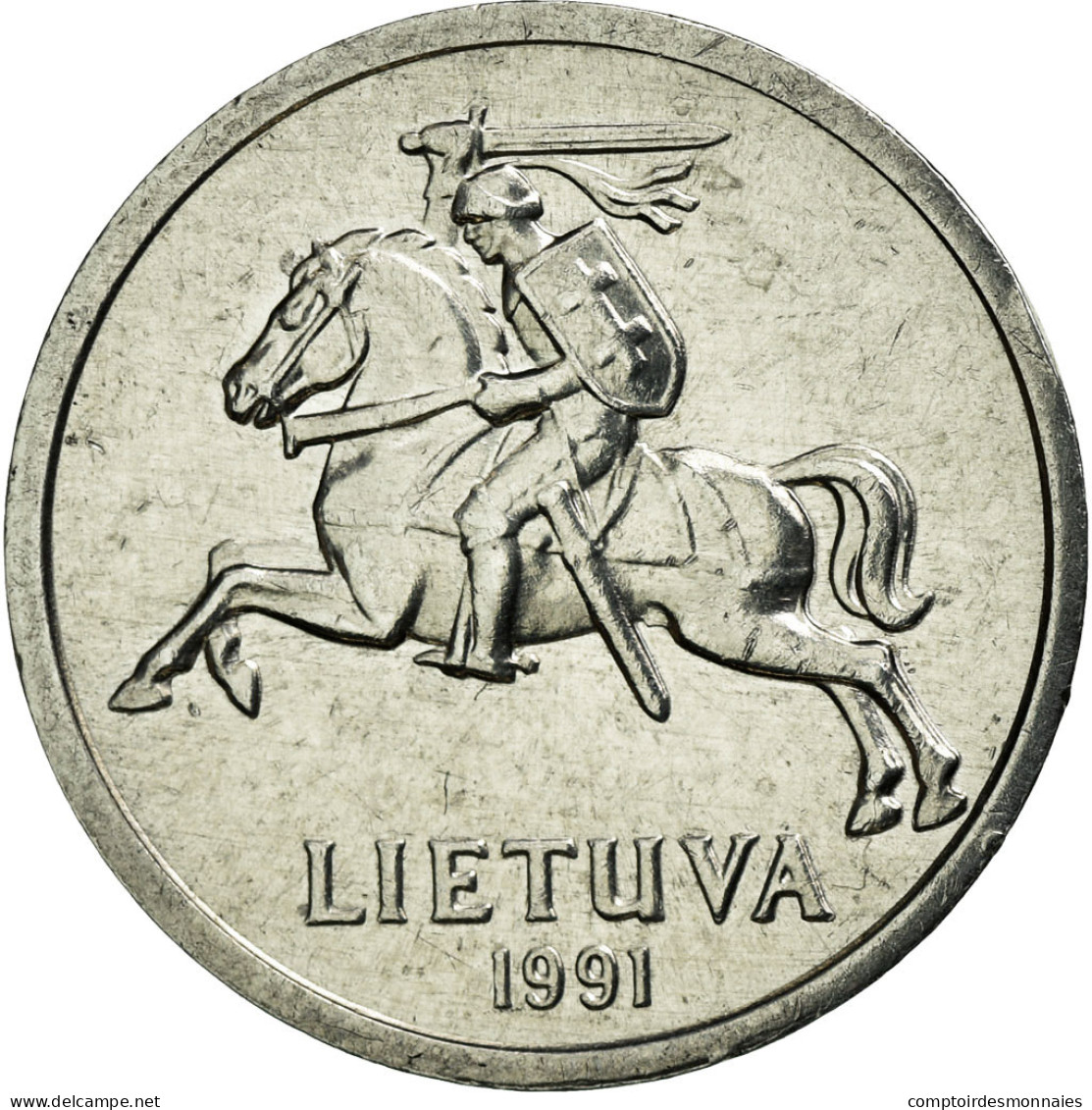 Monnaie, Lithuania, Centas, 1991, TTB, Aluminium, KM:85 - Lituania