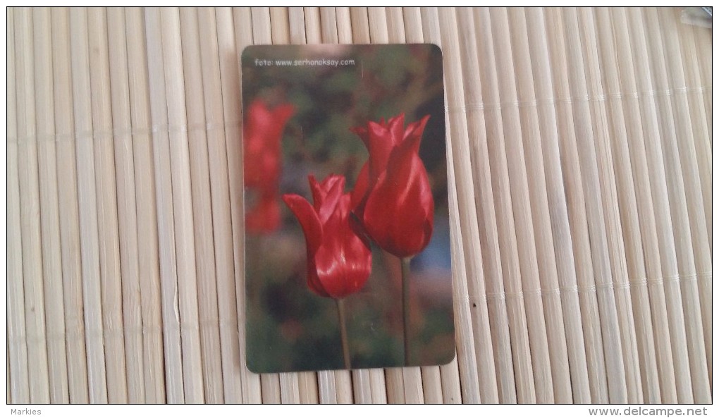 Phonecard Turkey Flowers Used - Türkei