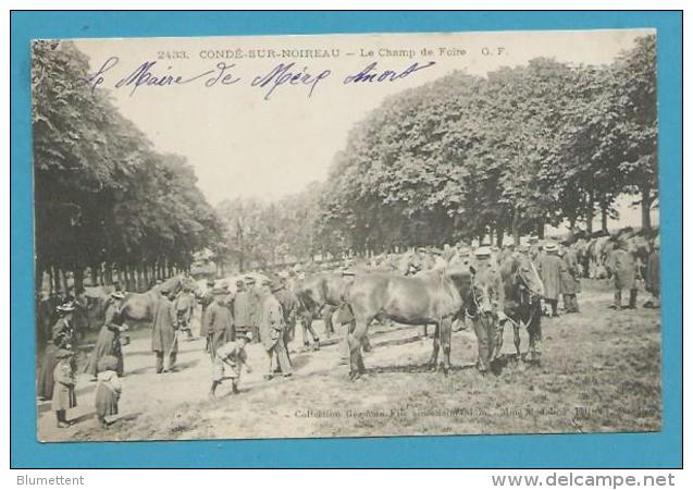 CPA 2433 - Métier Maquignon Marché Aux Chevaux Champ De Foire CONDE SUR NOIREAU 14 - Sonstige & Ohne Zuordnung