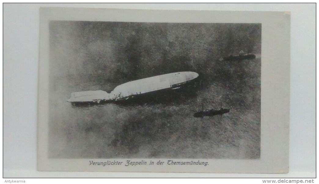 Verungluckter  Zeppelin  In Der Themsemundung  Uber 1926y.  Original  C211 - Luchtschepen