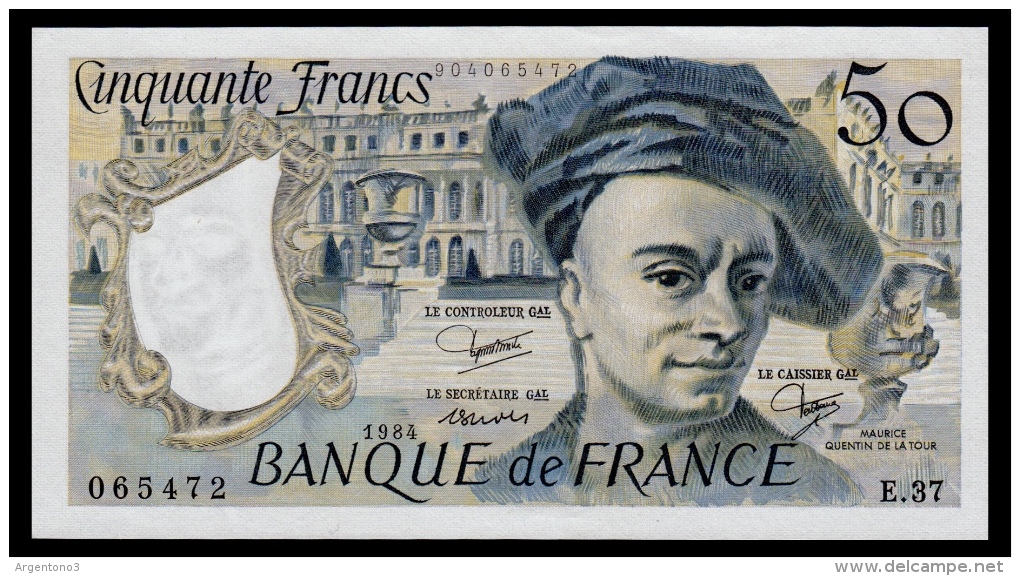 France 50 Francs 1984 UNC- - 50 F 1976-1992 ''Quentin De La Tour''