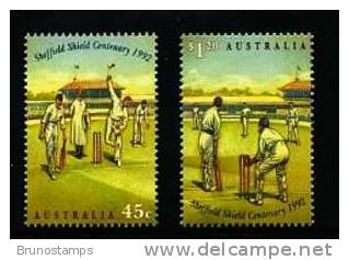 AUSTRALIA - 1992  SHEFFIELD  SHIELD  CRICKET  SET MINT NH - Nuovi