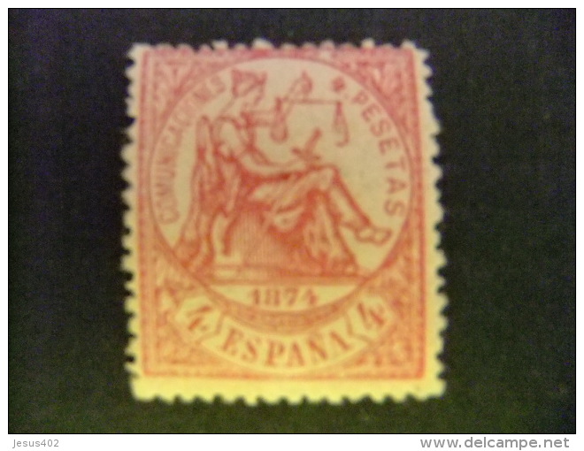 ESPAÑA SPAIN ESPAGNE 1874 4 PESETAS Carmin  FALSO POSTAL Tipo I Graus Edifil Nº 151 F Yvert Nº 149  Ver Fotos - Unused Stamps