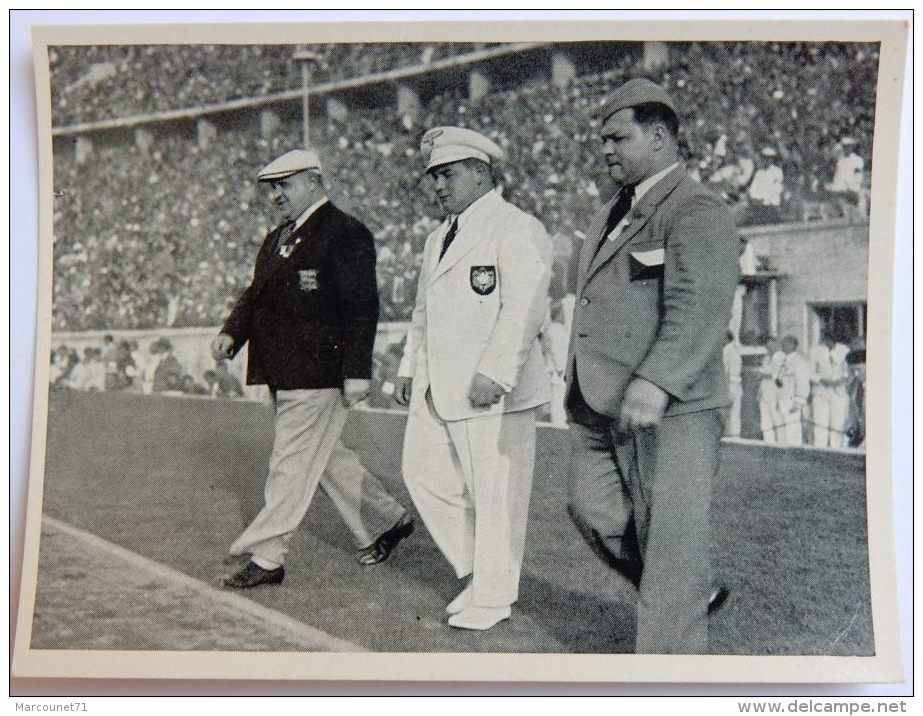 VIGNETTE JEUX OLYMPIQUES J.O BERLIN OLYMPIA 1936 PET CREMER DUSSELDORF BILD 38 BOXE LUHAAR - Trading Cards