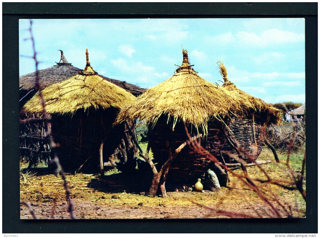 ETHIOPIA  -  Rural Grain Silos  Unused Postcard - Ethiopia