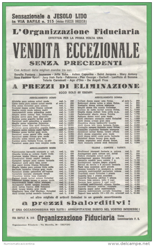 Repubblica Italiana 1.000 1000 Lire Lenzuolo  In Uso Per  Pubblicità - Fac Simile Anni ´70 - Publicidad