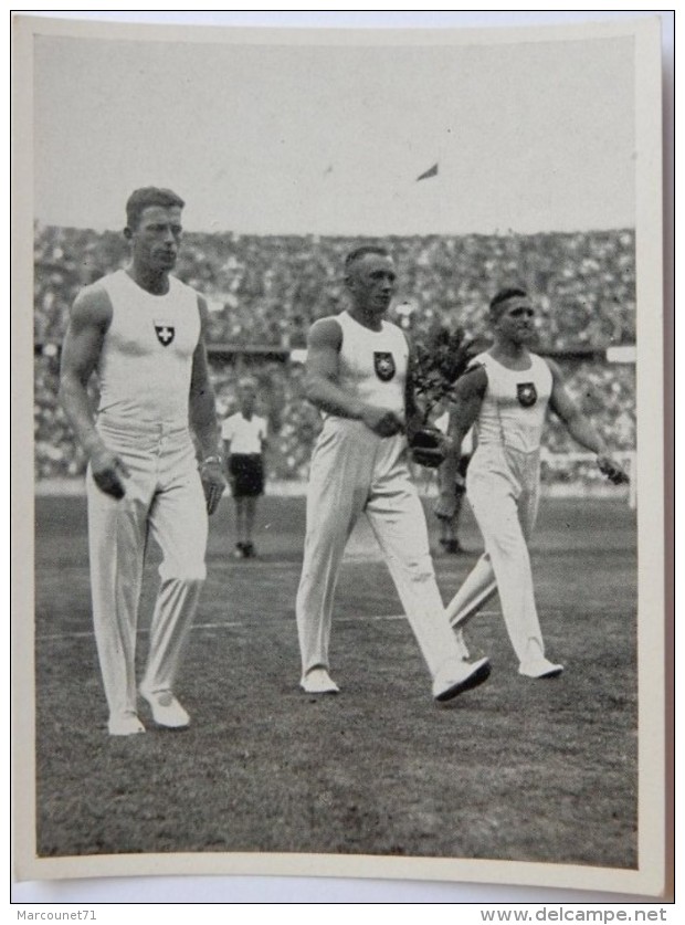 VIGNETTE JEUX OLYMPIQUES J.O BERLIN OLYMPIA 1936 PET CREMER DUSSELDORF BILD 49 GYMNASTIQUE - Trading Cards