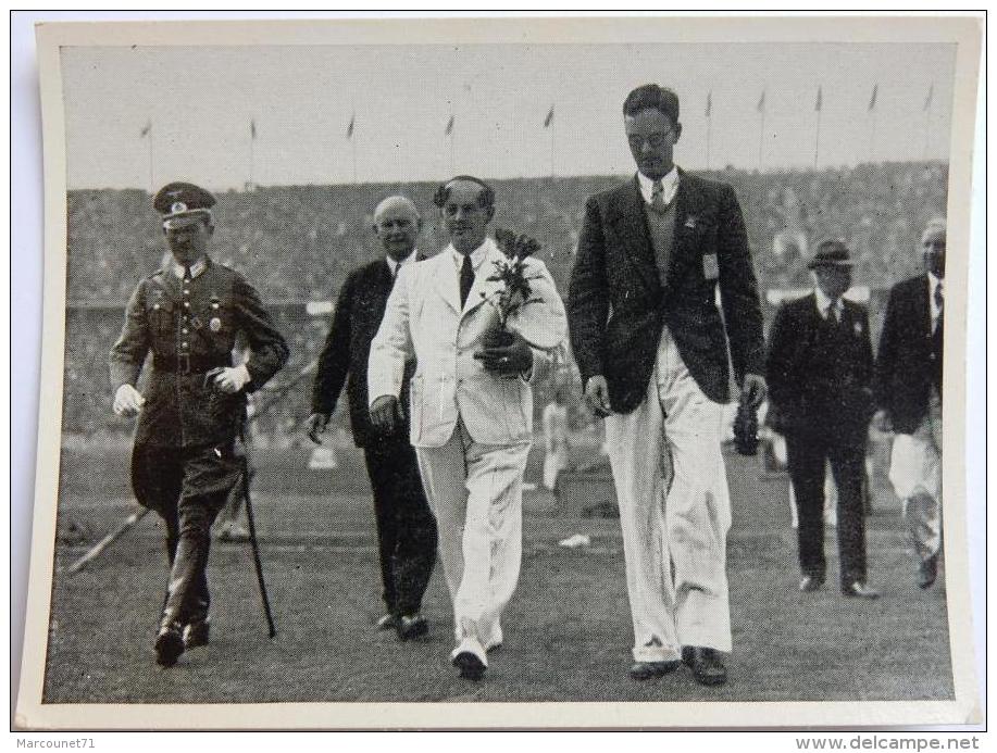 VIGNETTE JEUX OLYMPIQUES J.O BERLIN OLYMPIA 1936 PET CREMER DUSSELDORF BILD 58 TIR OFFICIER ALLEMAND - Trading Cards