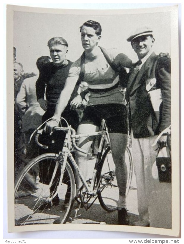 VIGNETTE JEUX OLYMPIQUES J.O BERLIN OLYMPIA 1936 PET CREMER DUSSELDORF BILD 61 CYCLISME ROBERT CHARPENTIER - Tarjetas