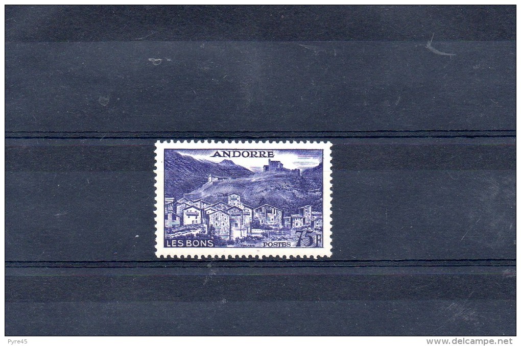ANDORRE 1955 / 58 N° 153 * - Unused Stamps