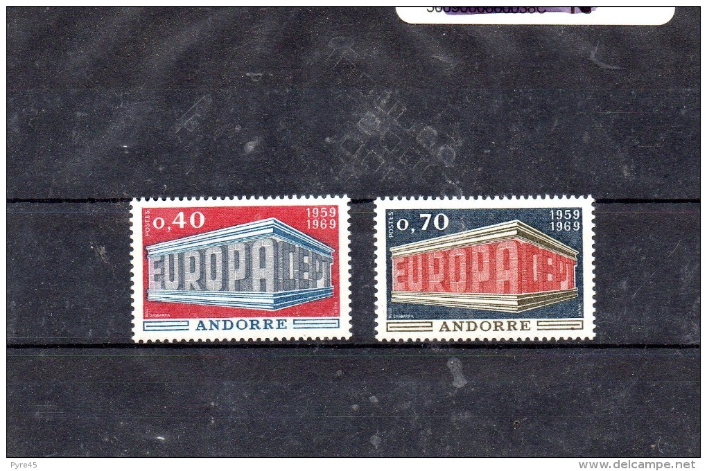 ANDORRE 1969 N° 194 / 5 * - Unused Stamps