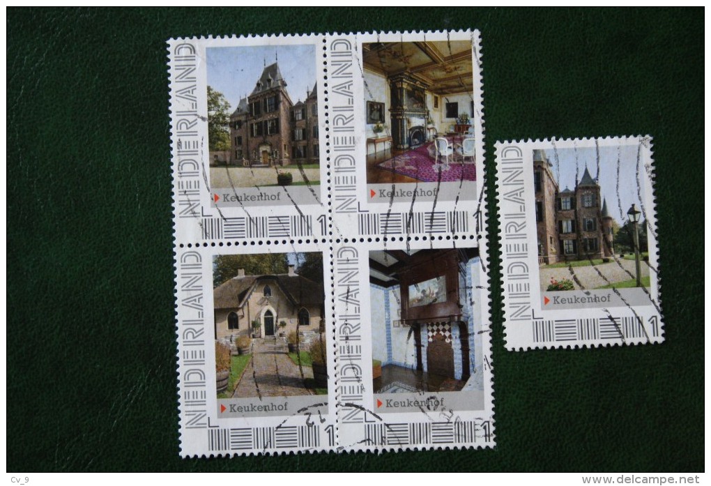 KEUKENHOF COMPLETE SET Persoonlijke Zegel NVPH 2751 2012 Gestempeld / USED / Oblitere NEDERLAND / NIEDERLANDE - Personalisierte Briefmarken