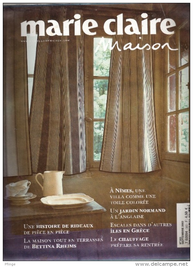 Marie-Claire Maison N°383, Septembre 2003 - Maison & Décoration