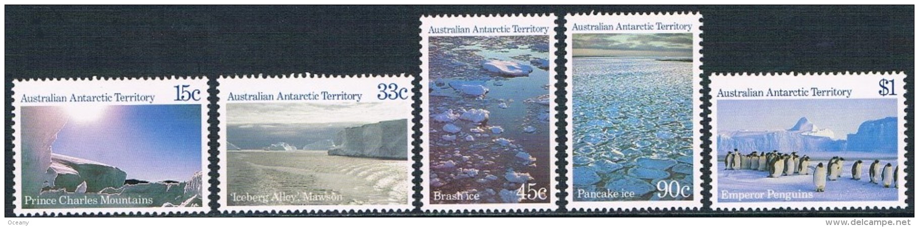 Territoire Antarctique Australien - Vues Du Territoire 68/72 ** - Unused Stamps