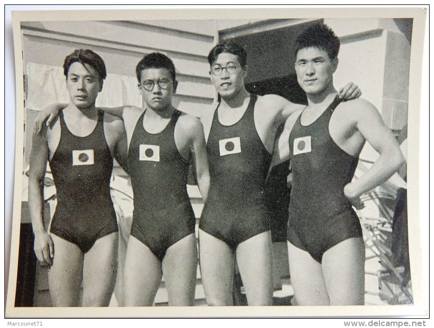 VIGNETTE JEUX OLYMPIQUES J.O BERLIN OLYMPIA 1936 PET CREMER DUSSELDORF BILD 86 JAPAN JAPON NATATION SCHWIMMEN - Trading Cards