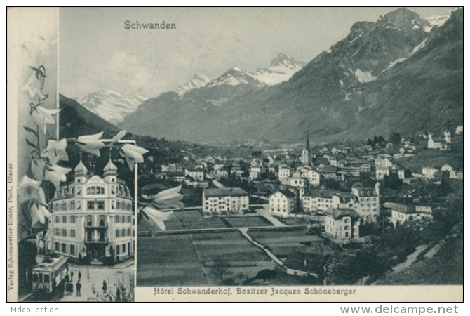 CH SCHWANDEN / Hôtel Schwanderfof, Besitzer Jacques Schöneberger / - Schwanden