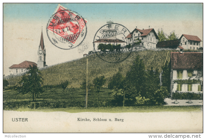 CH USTER / Kirche, Schloss Und Burg / CARTE COULEUR - Uster