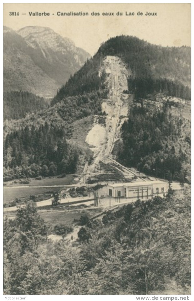 CH VAL D'ILLIEZ / Vallorbe, Canalisation Des Eaux Du Lac De Joux / - Val-d'Illiez 