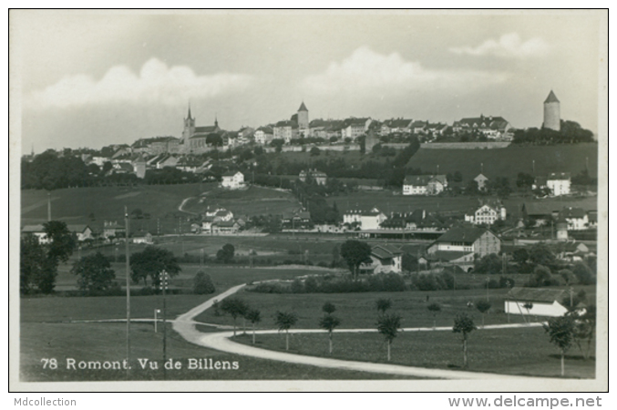 CH ROMONT / Vue De Billens / CARTE GLACEE - Romont