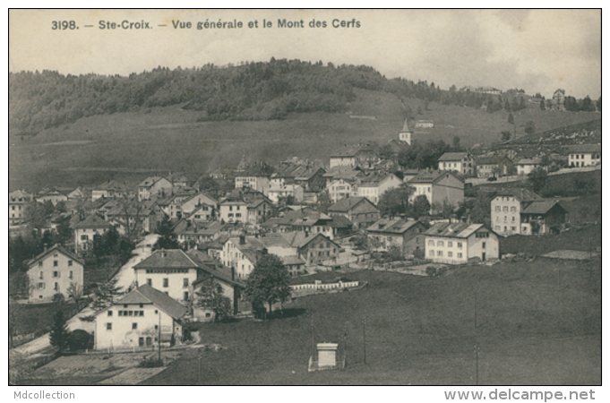 CH SAINTE CROIX / Vue Générale Et Le Mont Des Cerfs / - Sainte-Croix 