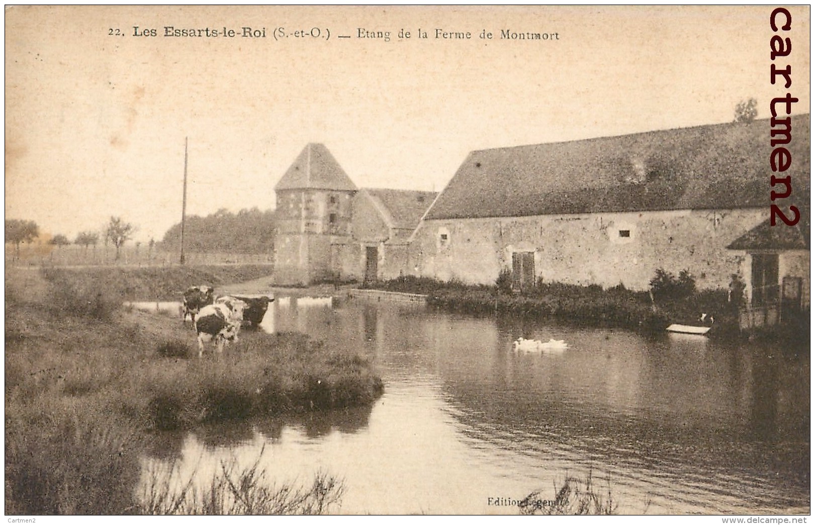 LES ESSARTS-LE-ROI ETANG DE LA FERME DE MONTMORT 78 YVELINES - Les Essarts Le Roi