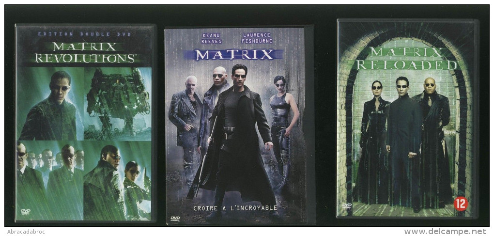 Lot Dvd : Matrix - Matrix Revolutions - Matrix Reloaded - ( 5 Dvds ) Trilogie - Classiques