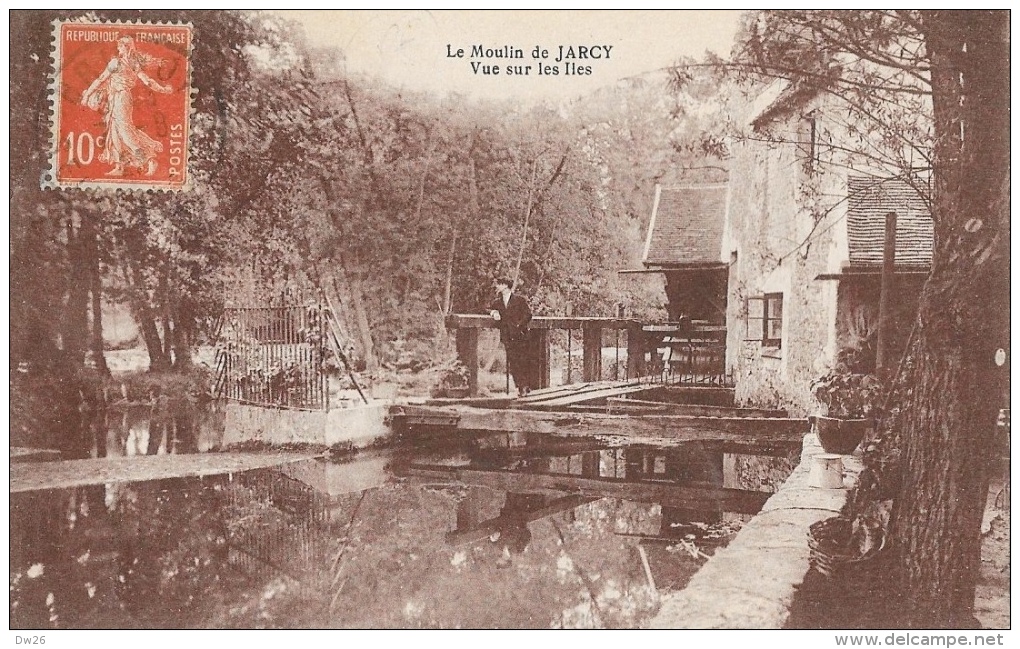 Le Moulin De Jarcy - Vue Sur Les îles - Carte Sépia - Wassermühlen