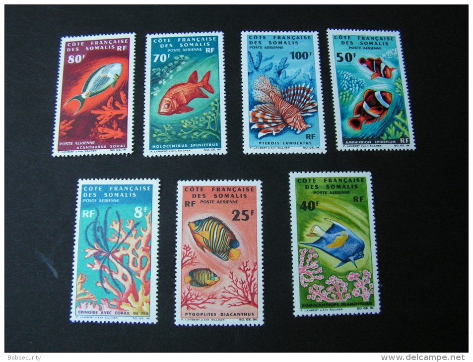 == Somalia Dschibuti , Fische  1966 2 Sets  377-389 And 382-384 ** MNH € 75,00 !! - Djibouti (1977-...)