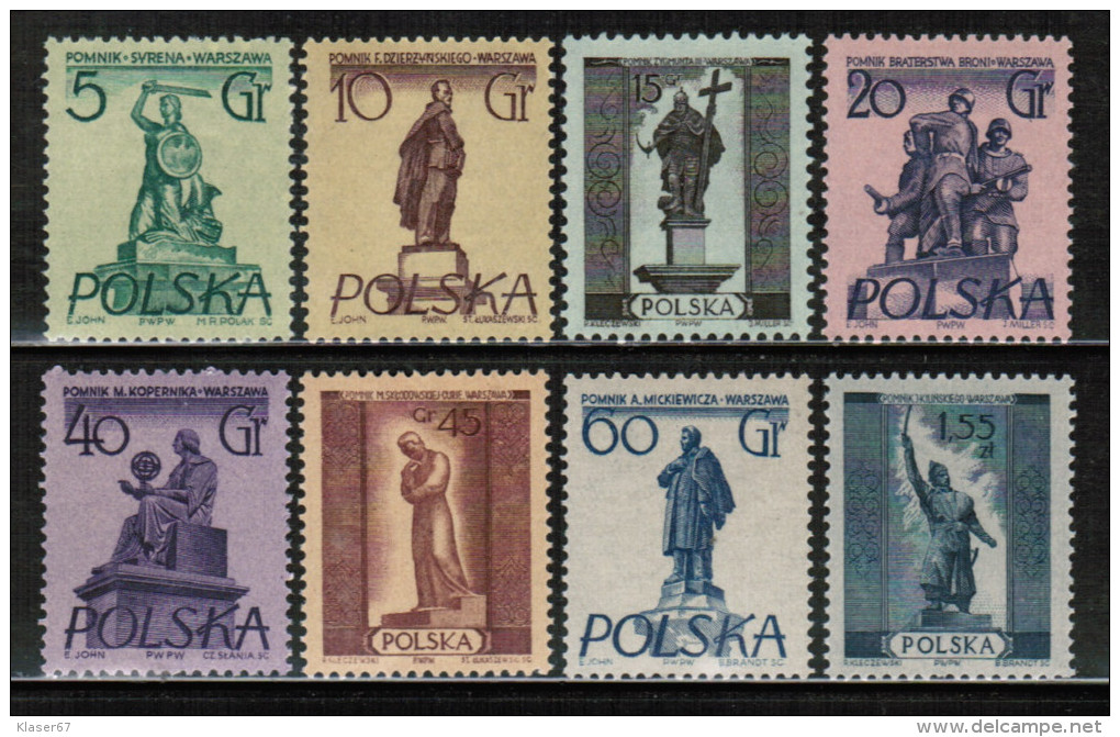 PL 1955 MI 907-14 - Unused Stamps