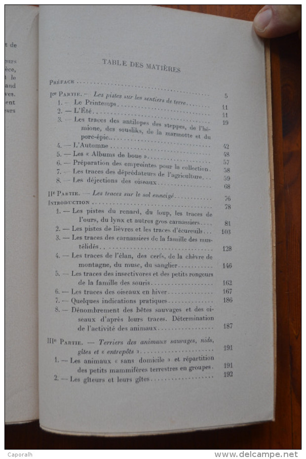 Manuel du trappeur. A.N. Forosov. la faune des steppes et des forêts de Russie. Payot. 1953.