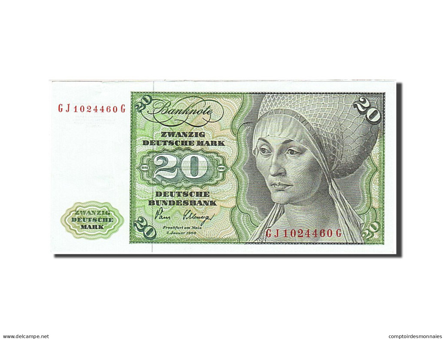 Billet, République Fédérale Allemande, 20 Deutsche Mark, 1970-1980 - 20 DM