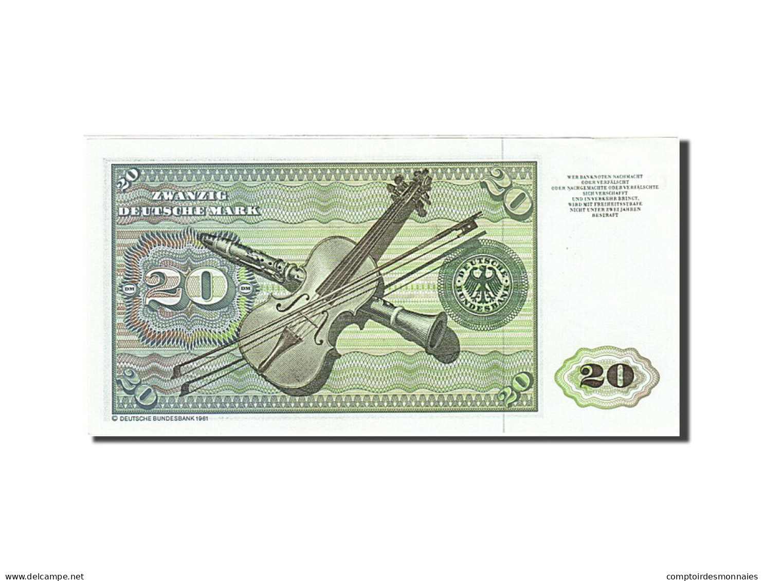 Billet, République Fédérale Allemande, 20 Deutsche Mark, 1970-1980 - 20 DM