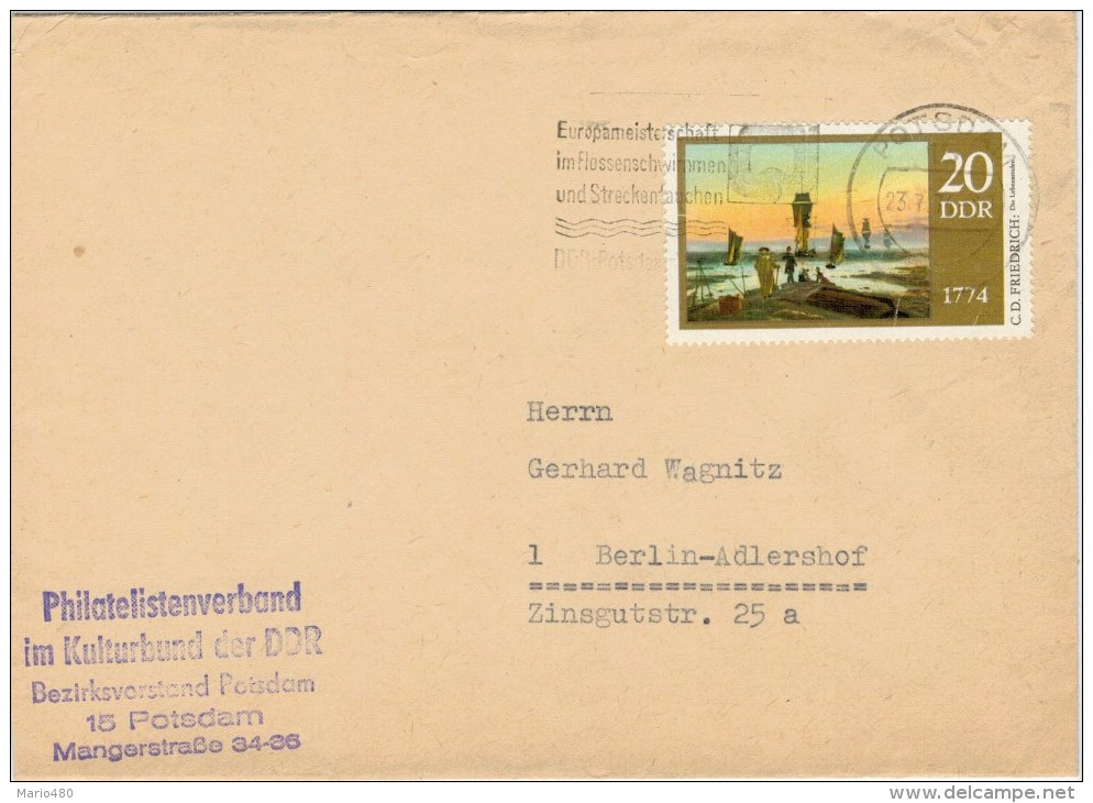 LETTERA  PER  BERLIN-ADLERSHOF    (VIAGGIATA) - Storia Postale