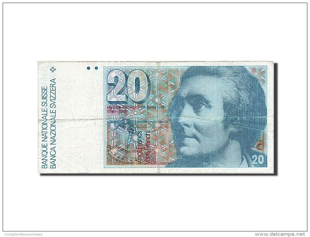 Suisse, 20 Franken, 1976-1979, KM:55c, 1981, TB - Suisse