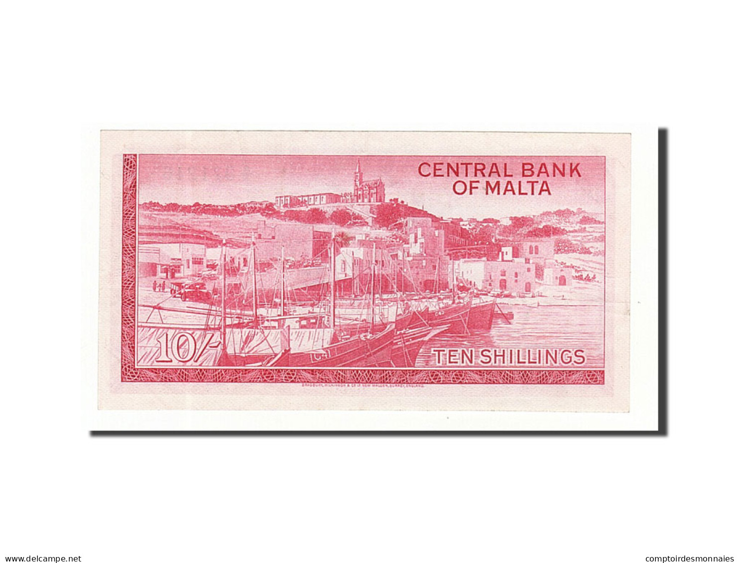 Billet, Malte, 10 Shillings, 1968, Undated, KM:28a, SUP - Malte