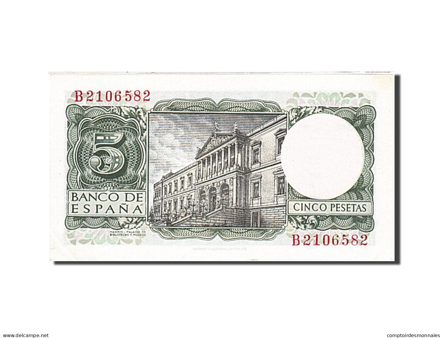 Billet, Espagne, 5 Pesetas, 1954, 1954-07-22, KM:146a, SPL - 5 Pesetas