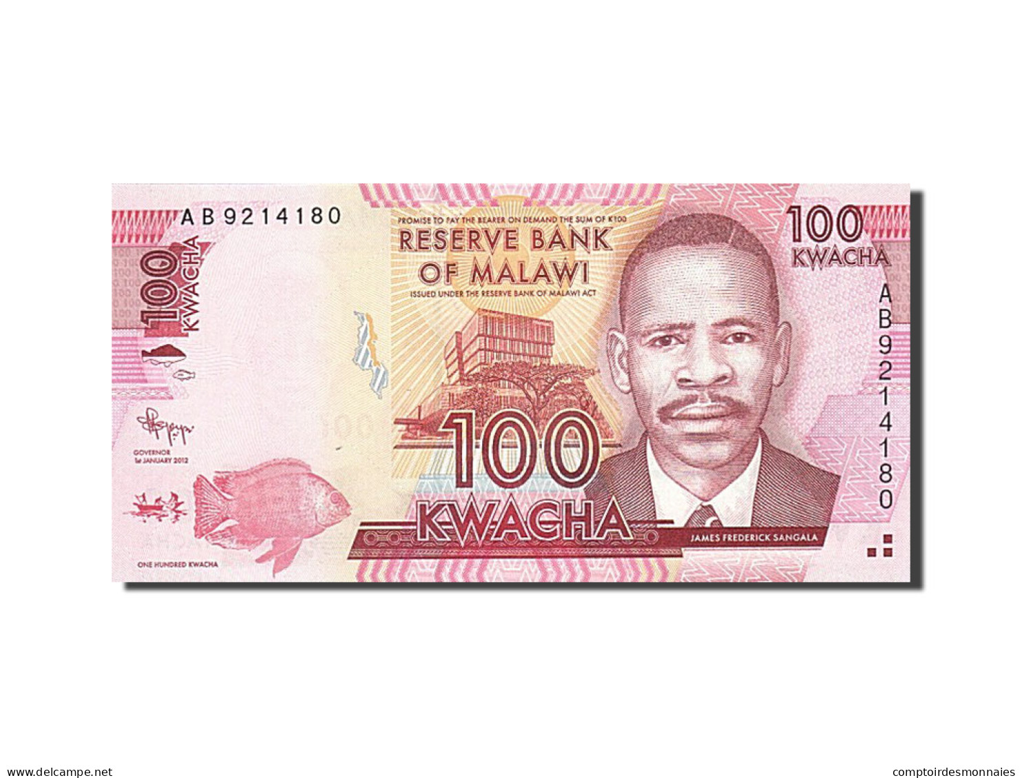 Billet, Malawi, 100 Kwacha, 2012, 2012-01-01, KM:59, NEUF - Malawi