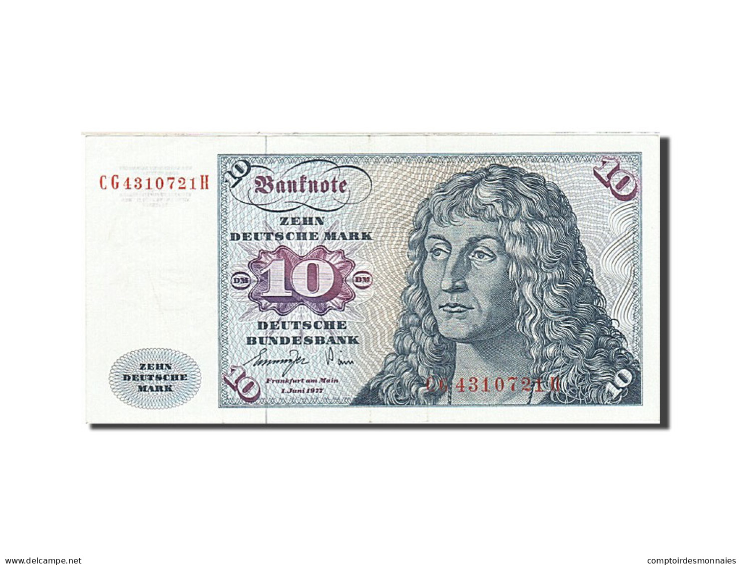 Billet, République Fédérale Allemande, 10 Deutsche Mark, 1970-1980 - 10 Deutsche Mark