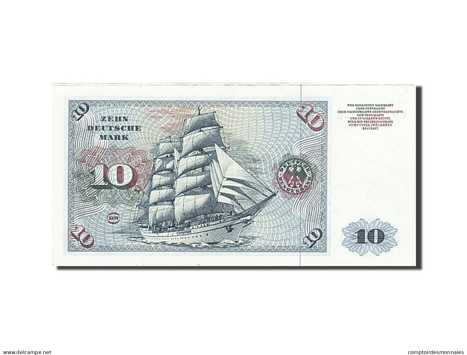 Billet, République Fédérale Allemande, 10 Deutsche Mark, 1970-1980 - 10 Deutsche Mark