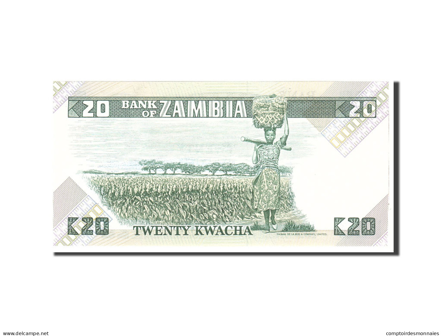 Billet, Zambie, 20 Kwacha, 1980, Undated, KM:27e, NEUF - Zambia