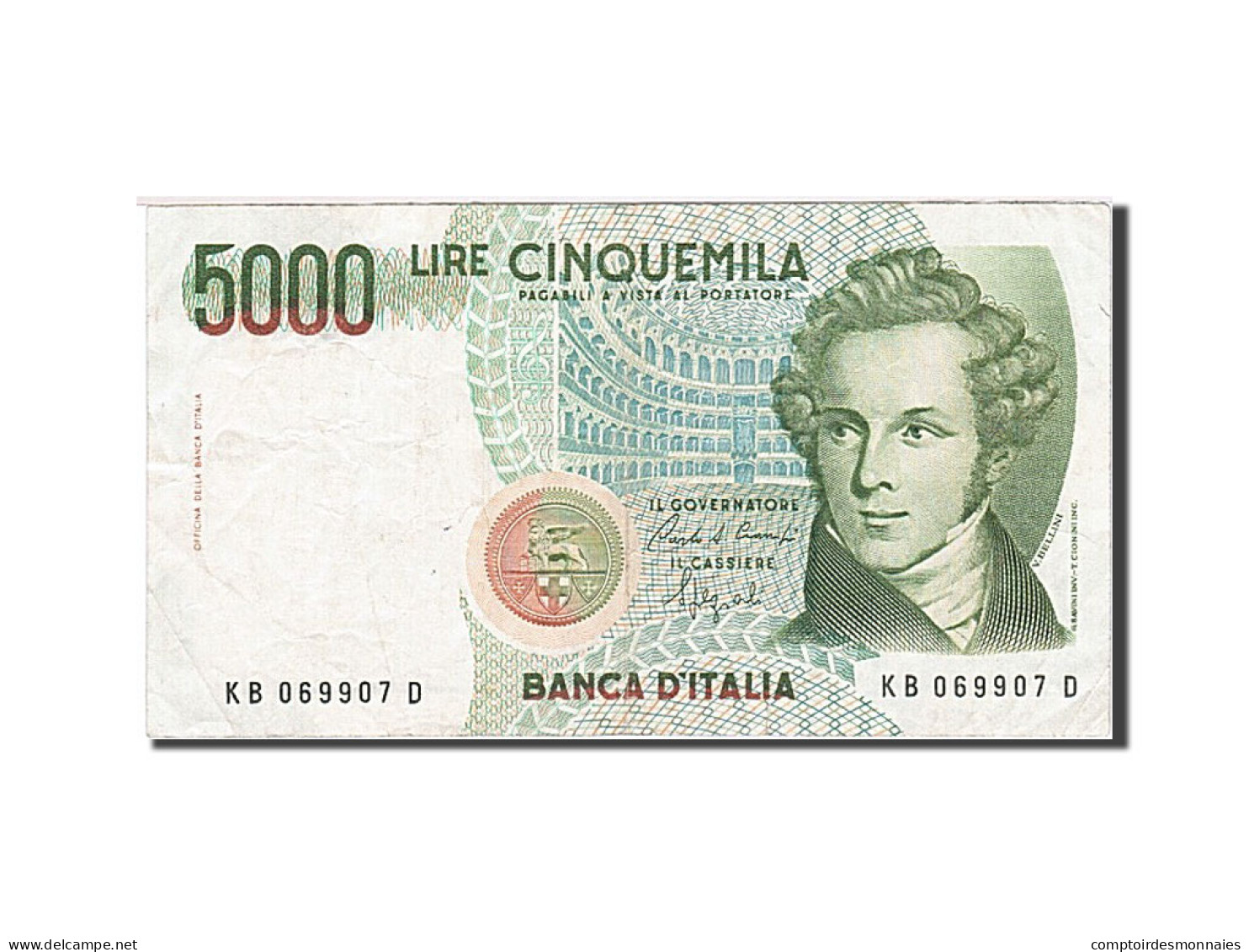 Billet, Italie, 5000 Lire, 1984-1985, 1985-01-04, KM:111b, TTB+ - 5000 Lire