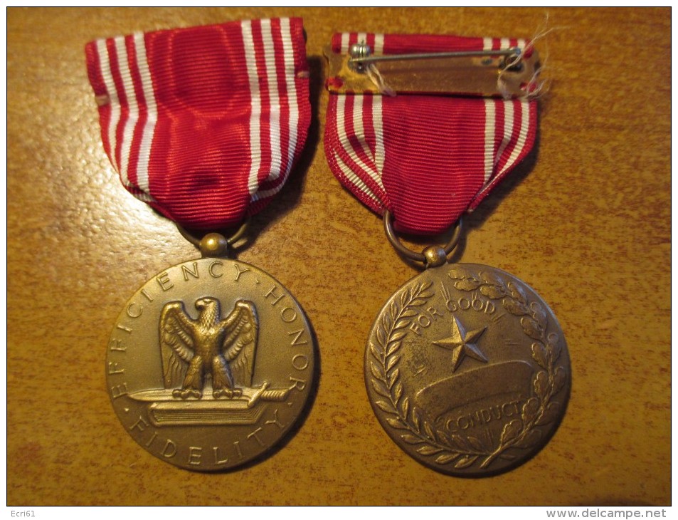 Médaille US Originale 2eme Guerre "GOOD CONDUCT" - 1939-45