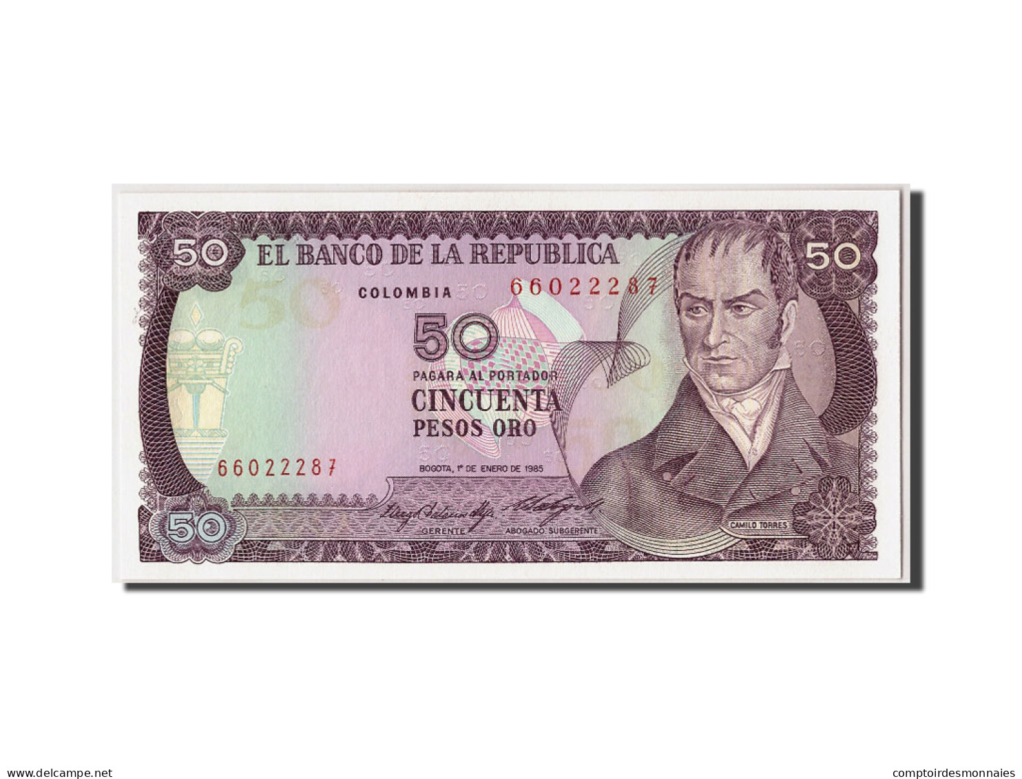 Billet, Colombie, 50 Pesos Oro, 1985, 1985-01-01, KM:425a, NEUF - Colombie