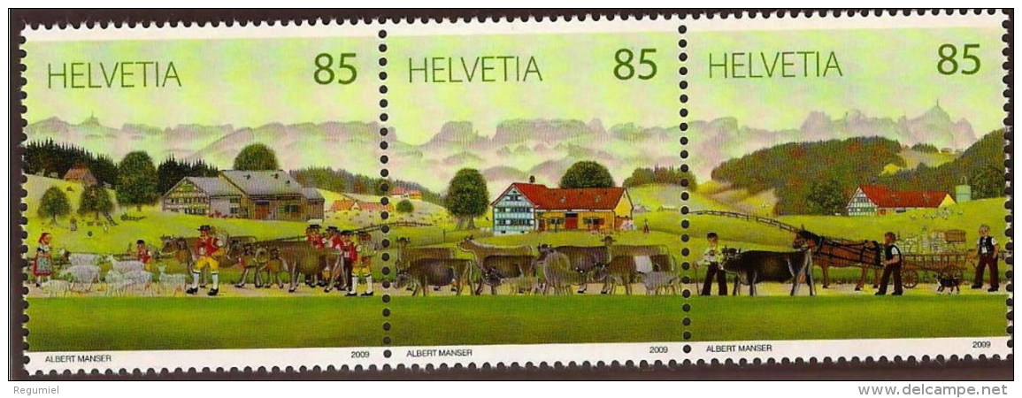 Suiza 2047/2049 ** MNH. 2009 - Nuevos