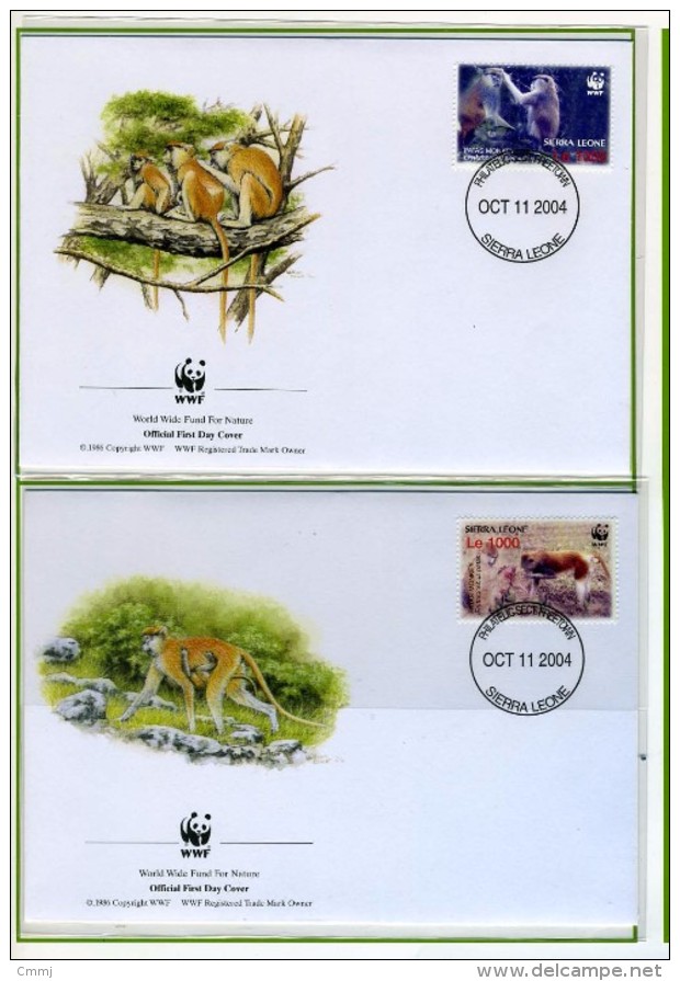 2004 - SIERRA LEONE -  Mi. Nr. 4694/4697 - OFFICIAL FDC - (CAT 2016.1 WWF) - Sierra Leone (1961-...)