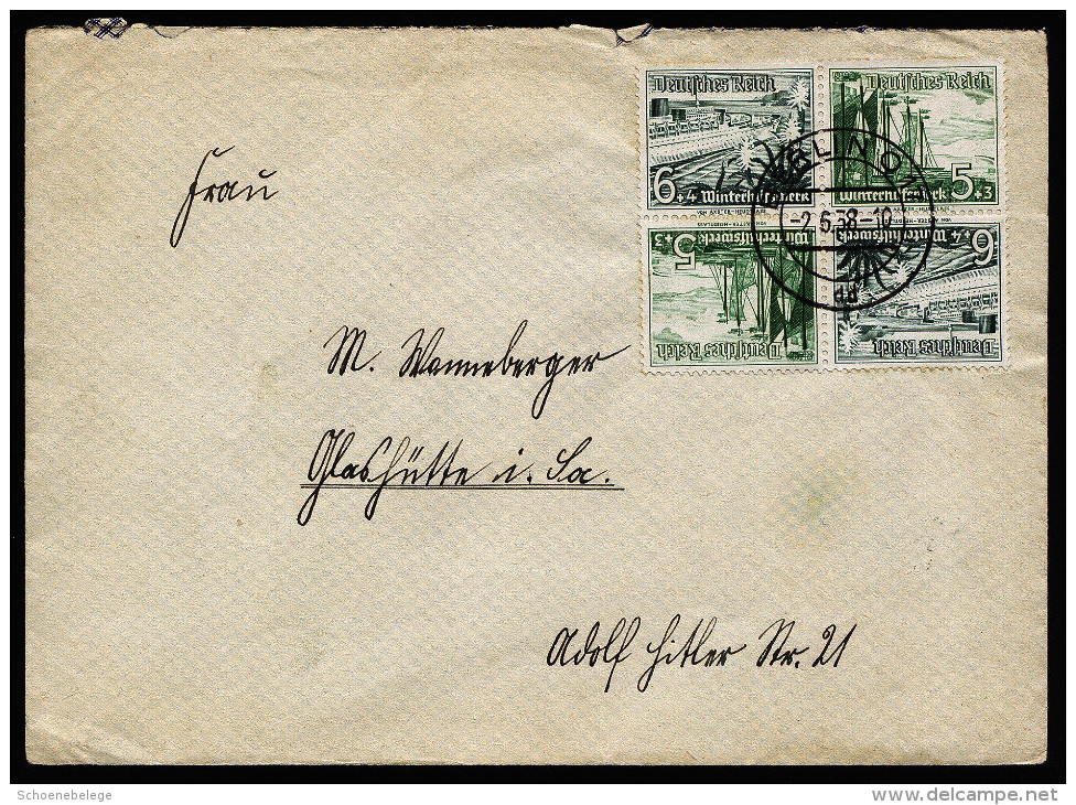 A3922) DR Brief Von Berlin 2.6.38 Mit Zusammendruck SK32 (2) - Briefe U. Dokumente