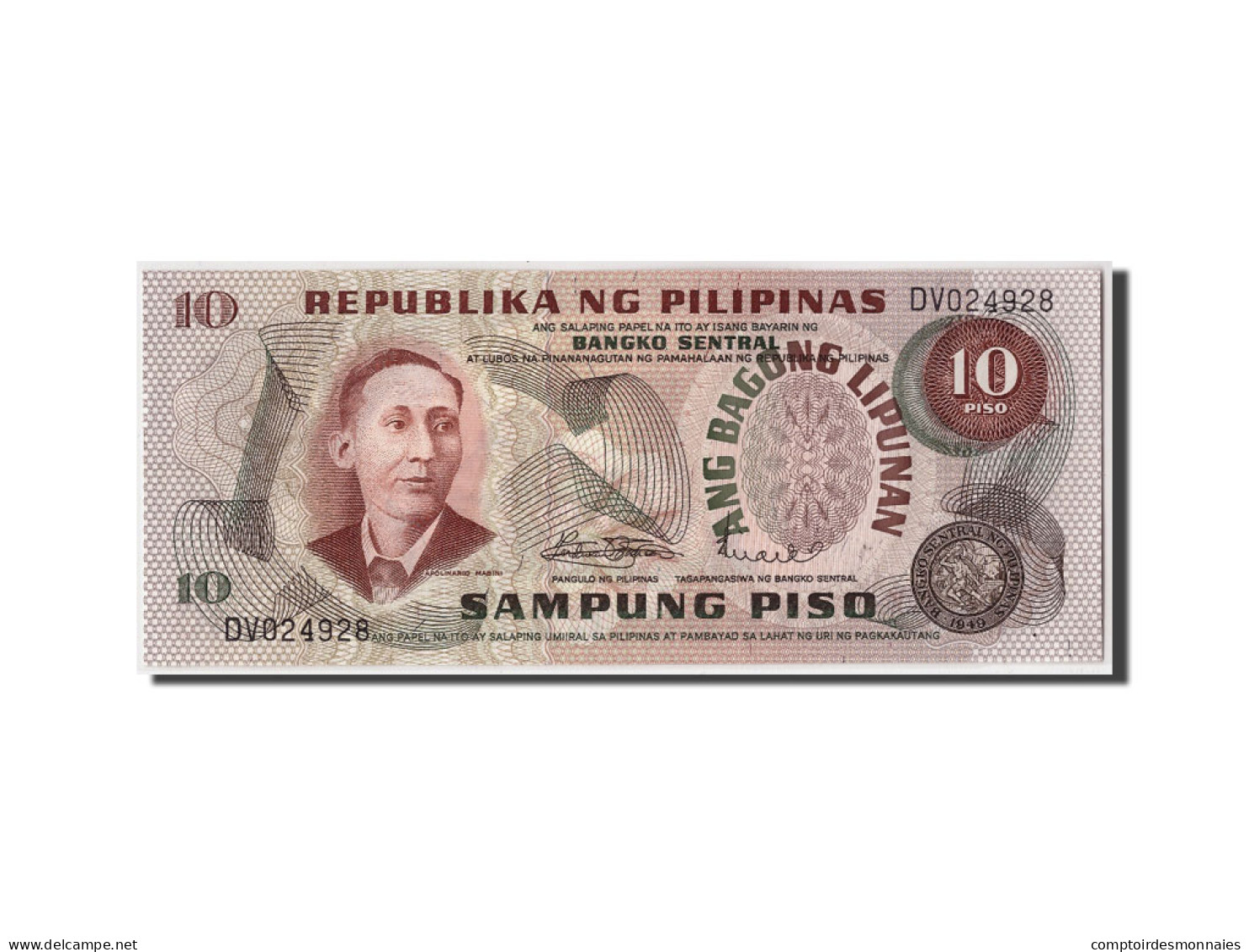Billet, Philippines, 10 Piso, Undated, KM:154a, NEUF - Philippines