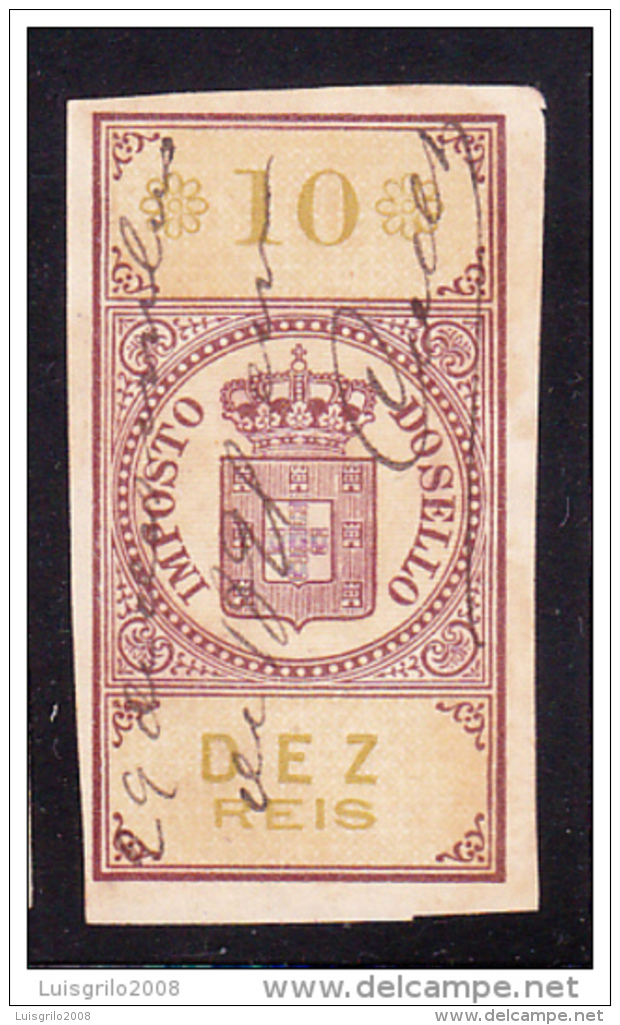 1879 - IMPOSTO DO SELO - 10 DEZ REIS - MARGEM MÉDIA - Used Stamps