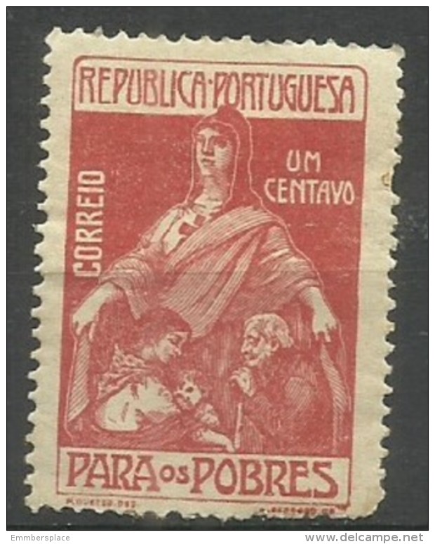 PortugaL - 1915 Charity Stamp 1c MH  Mi T27  Sc RA4 - Unused Stamps